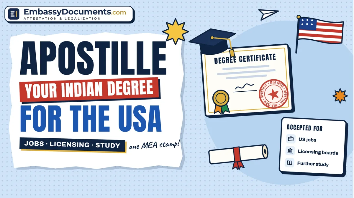 Getting an Indian Degree Apostilled for Use in the USA